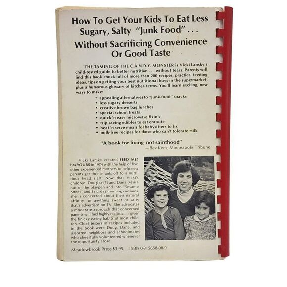 1978 The Taming of the Candy Monster Cookbook Kitchen First Print Vicki Lansky - Picture 2 of 4